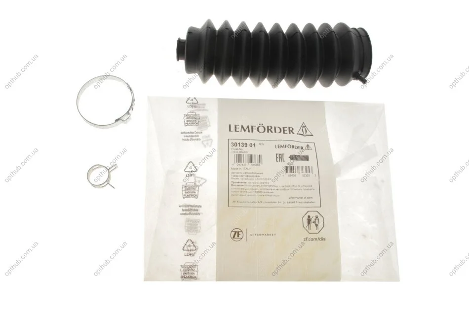 Пыльник рулевого механизма резиновый HONDA ACCORD (II/III/IV)/CIVIC (II/III/IV)/CRX (I/II/III)/LEGEND/ LEMFORDER 30139 01 (фото 1)