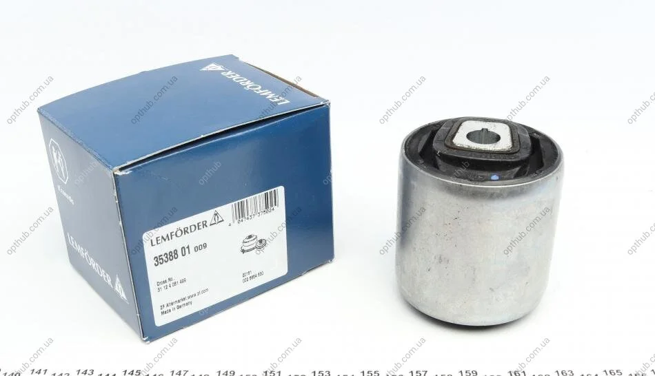 Сайлентблок важеля BMW 5(F10, F07, F11), 7(F01-F04) 09-перед. міст низ (Вир-во) LEMFORDER 35388 01 (фото 1)