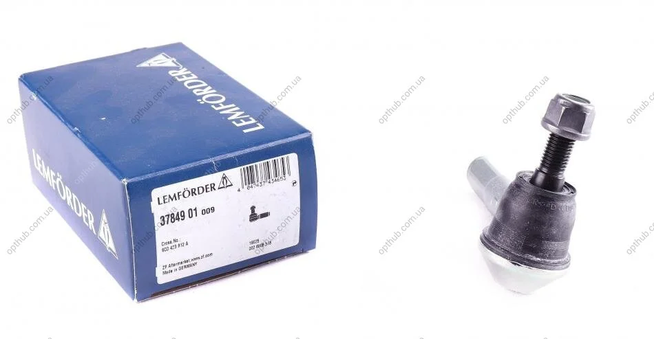 Наконечник рульової тяги SEAT, SKODA, VOLKSWAGEN SEAT: TOLEDO IV (KG3) SKODA: FABIA (NJ3), RAPID (NH -ua LEMFORDER 37849 01 (фото 1)