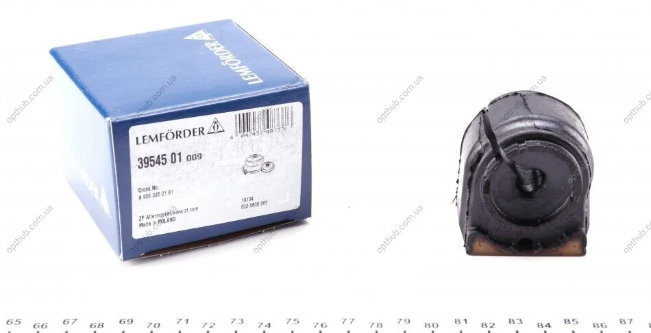 Втулка стабілізатора гумова MB/VW SPRINTER 3,5-T/3-T/4,6-T/5-T(906)/CRAFTER 30-35/30-50 2006=>REAR L/ -ua LEMFORDER 39545 01 (фото 1)