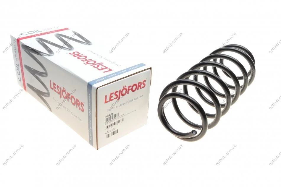 Пружини підвіски ПРУЖИНА ПЕРЕДНЯЯ AUDI 80/90 1,6D/2,0-2,2 5 CYL/QUATTRO 9/81-8/86 -ua LESJOFORS 4004228 (фото 1)