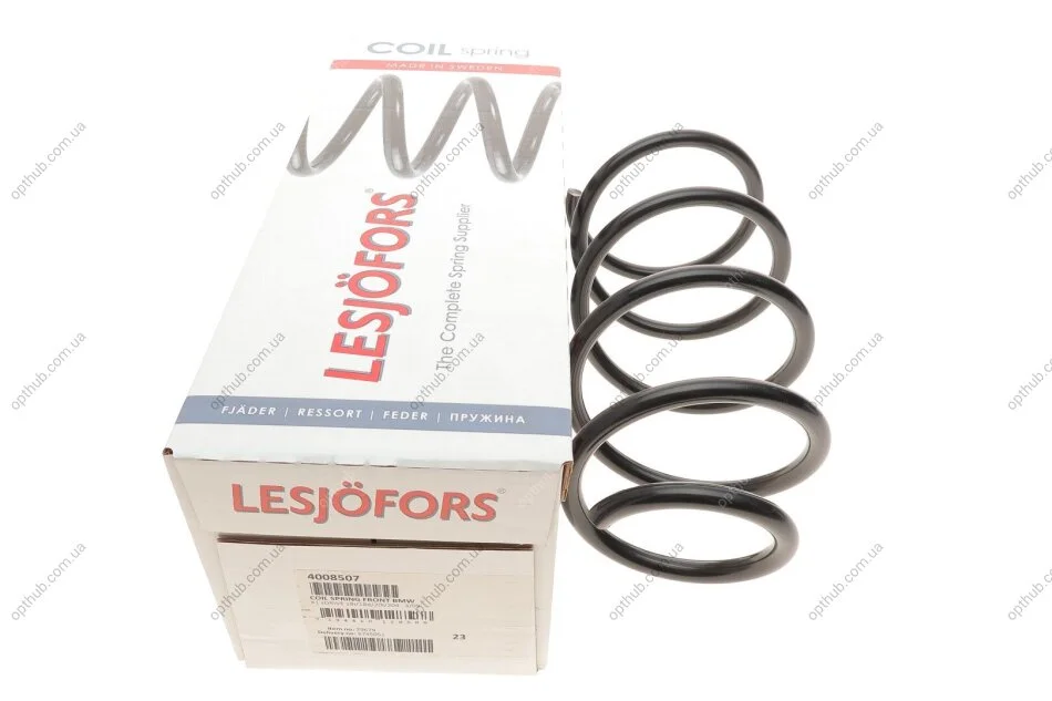 Пружина (передня) BMW X1 (E84) sDrive 18d/18i/20d/20i 09-15 (SUV) (без М-техн.) (opt-om) LESJOFORS 4008507 (фото 1)