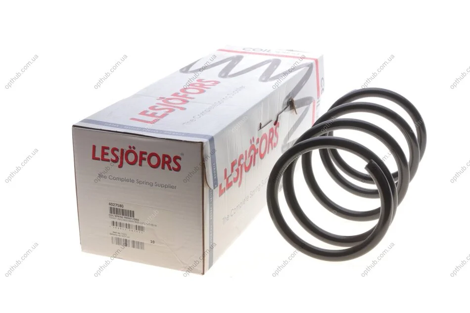 Пружины подвески ПРУЖИНА ПЕРЕДНЯЯ FORD TRANSIT 260S/280S/280M/300S 2,0TD FWD 99-06 LESJOFORS 4027580 (фото 1)