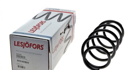 Пружина (передня) Ford Fiesta VI 1.4 (АКПП)/1.4-1.6TDCi 08- (накл.зад.ч/фургон/хетчбек) (opt-om) LESJOFORS 4027634