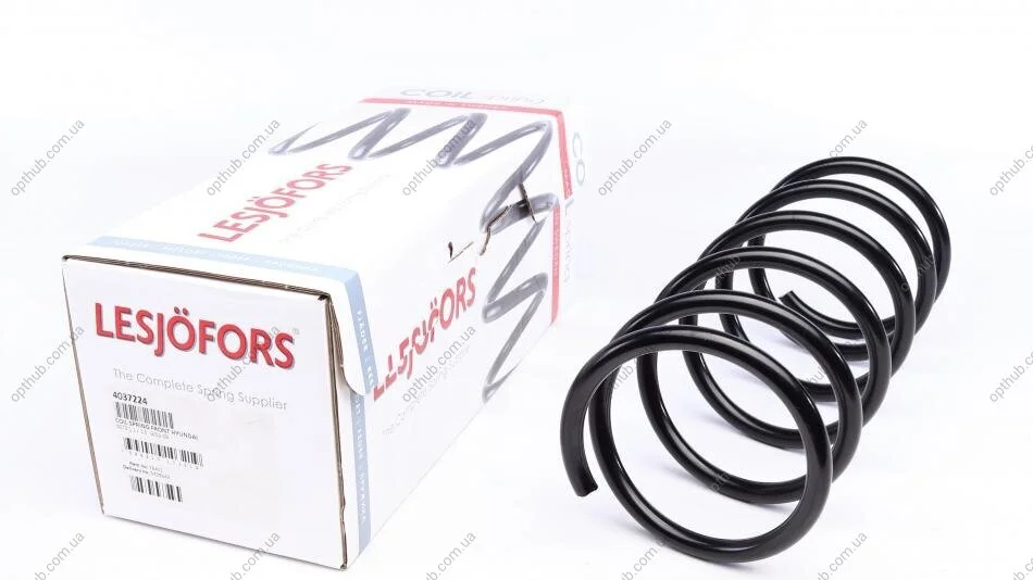 Пружина (передня) Hyundai Getz 1.1/1.3/1.3i 02-09 (нах.зад.частина) (opt-om) LESJOFORS 4037224 (фото 1)