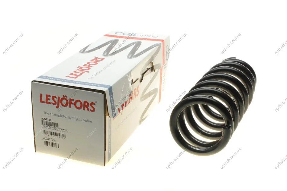 Пружина (передня) Mitsubishi Pajero III 3.2DI-D/3.5/3.5 V6 GDI 00-06 (всюдихід закр./відкр.) (opt-om) LESJOFORS 4059244 (фото 1)