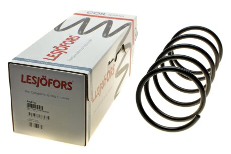 Пружина (передня) Peugeot 206 1.6 16V МКПП/1.1/1.4/1.4HDi 98-13 (універсал/накл.зад.ч.) (opt-om) LESJOFORS 4066723
