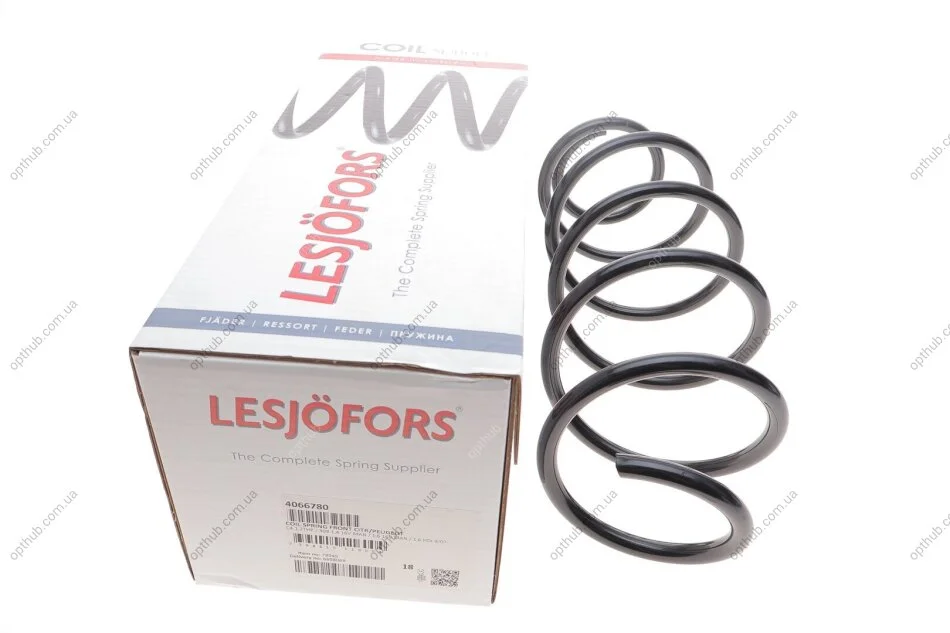 Пружина (передня) Peugeot 308 1.6 16V МКПП/1.4 16V 07-14/Citroen C4 1.6VTi АКПП/BlueHDi 09- UA63 LESJOFORS 4066780 (фото 1)