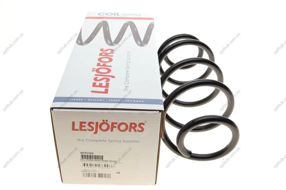 Пружина (передня) Land Rover Range Rover Evoque 2.0D/2.2D 11-19 (SUV) (opt-om) LESJOFORS 4075765 (фото 1)