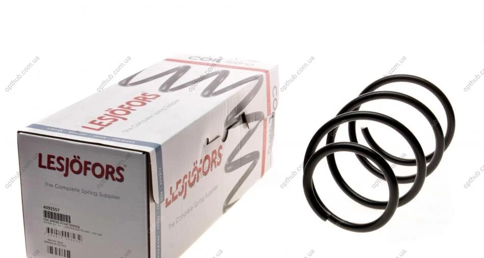Пружина (передня) Toyota Avensis 2.0 03-08 (седан/унив/накл.з.ч)/1.8/1.6VVT-i (СНГ/Ірландія) (opt-om) LESJOFORS 4092557 (фото 1)