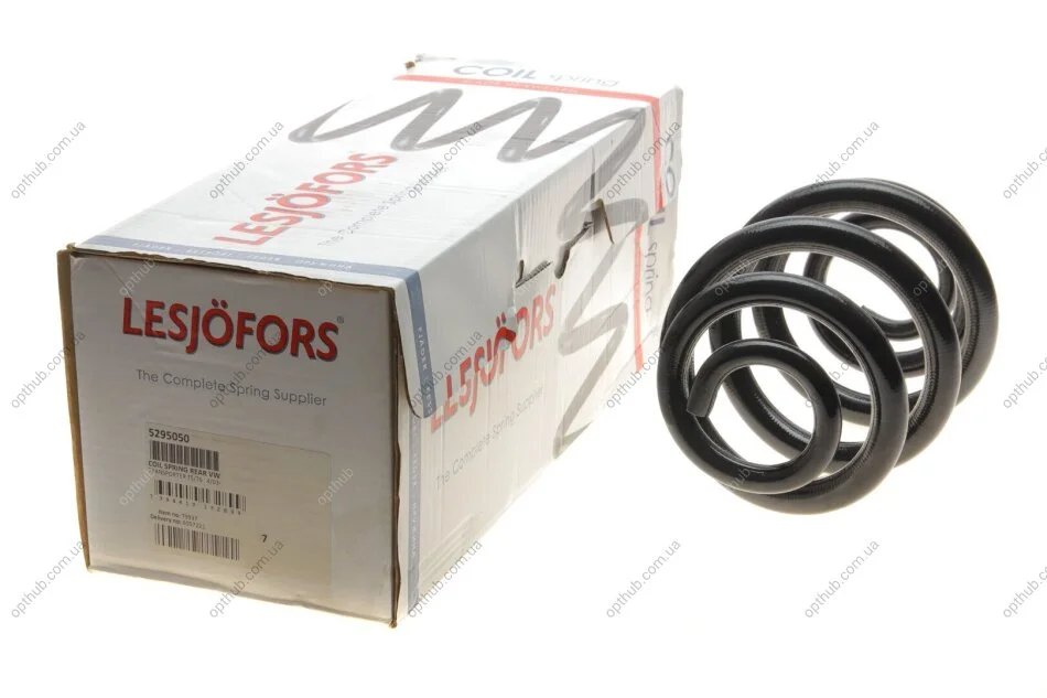 Пружина (задняя) VW T5/T6/Multivan V/VI 1.9-2.0TDI/2.5TDI/3.2 V6 03- (фургон) (с непост.d) UA63 LESJOFORS 5295050 (фото 1)