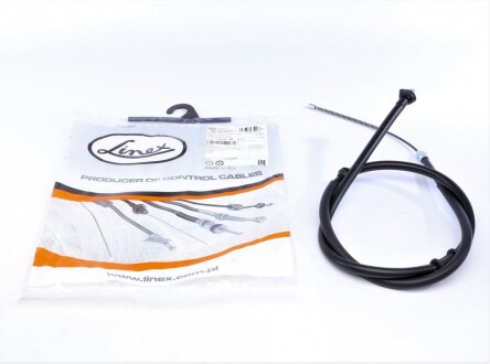 Трос ручника (задній) Citroen Nemo/Peugeot Bipper 1.3-1.4 HDI 08- (1677/1402mm) (opt-om) LINEX 09.01.76