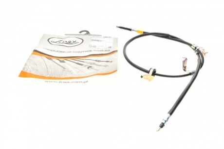 Трос ручника (задній) (R) Mazda 5 05- (1810/1680mm) (opt-om) LINEX 26.01.46