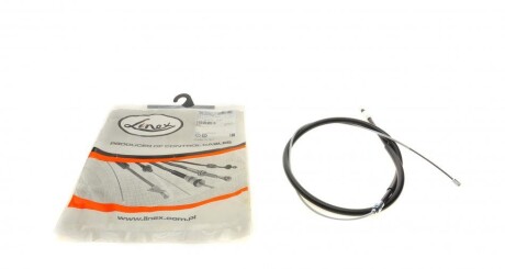 Трос ручника Peugeot 308 07- (2033/1188 мм) (opt-om) LINEX 33.01.70