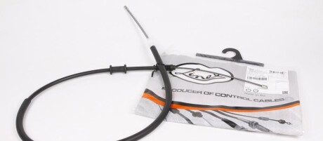 Трос ручника (задній) (R) Renault Kangoo (1440/1080mm) (opt-om) LINEX 35.01.90