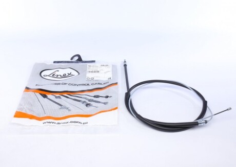 Трос ручника (задній) Renault Laguna III 07- (2224/1295mm) (opt-om) LINEX 35.02.29