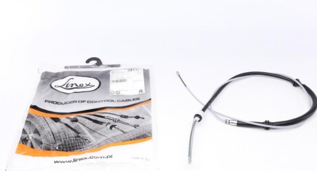 Трос ручника (задній) Renault Kangoo 08- (1970/776мм) (opt-om) LINEX 35.02.32