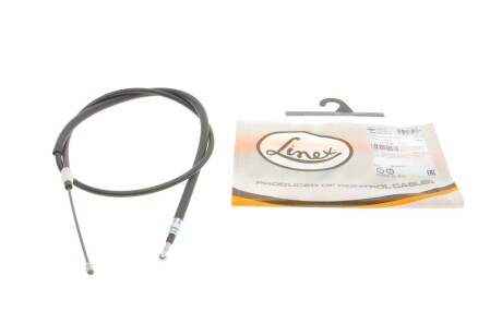 Трос ручника (задній) Renault Master 98- (1737/1439mm) (суппорт) UA63 LINEX 35.02.36