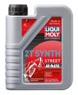 ОЛИВА МОТОРНА СИНТЕТИЧНА 2-ТАКТНА MOTORBIKE 2T SYNTH STREET RACE 1Л LIQUI MOLY 1505