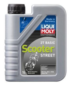 ОЛИВА МОТОРНА МІНЕРАЛЬНА 2-ТАКТНА MOTORBIKE (MOTORRAD) 2T BASIC SCOOTER STREET 1Л LIQUI MOLY 1619