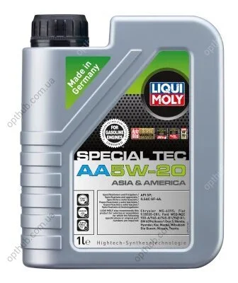 Масла моторные Special Tec AA 5W-20 1л СИНТ МОТ МАСЛО - SPECIAL TEC AA 5W-20 1Л LIQUI MOLY 20792 (фото 1)