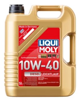 Олива моторна Diesel Leichtlauf 10W-40 5л ПОЛУСИНТ МОТ МАСЛО - DIESEL LEICHTLAUF 10W40 5Л LIQUI MOLY 21315