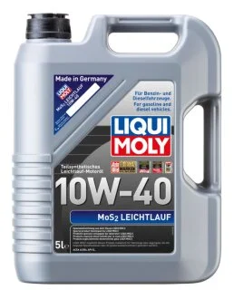 Масло моторное MoS2 Leichtlauf 10W-40 5л ПОЛУСИНТ МОТ МАСЛО - MOS2 LEICHTLAUF SAE 10W-40 5Л LIQUI MOLY 2184
