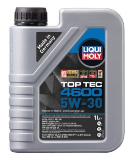 Олива моторна Top Tec 4600 5W-30 1л СИНТ МОТ МАСЛО - TOP TEC 4600 5W-30 1Л -ua LIQUI MOLY 2315