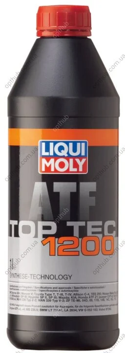 Масло трансмиссионное Top Tec ATF 1200 1л МАСЛО ДЛЯ АКПП И ГИДРОПРИВОДОВ - TOP TEC ATF 1200 1Л LIQUI MOLY 3681 (фото 1)