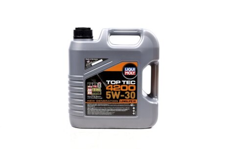 Олива моторна TOP TEC 4200 5W-30 API SM/CF ACEA A3-04/B4-04/C3-04 (Каністра 4л) LIQUI MOLY 3715