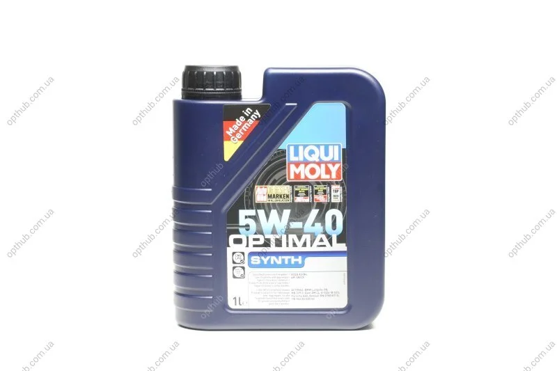 Масло моторн. Liqui Moly OPTIMAL SYNTH 5W-40 (Канистра 1л) LIQUI MOLY 3925 (фото 1)