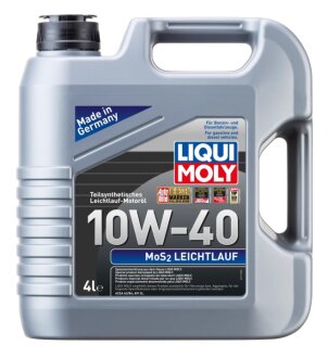 Олива моторна MoS2 Leichtlauf 10W-40 4л ПОЛУСИНТ МОТ МАСЛО - MOS2 LEICHTLAUF SAE 10W-40 4Л -ua LIQUI MOLY 6948