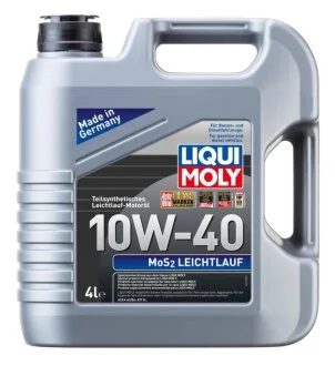 Масло моторное MoS2 Leichtlauf 10W-40 4л ПОЛУСИНТ МОТ МАСЛО - MOS2 LEICHTLAUF SAE 10W-40 4Л LIQUI MOLY 6948
