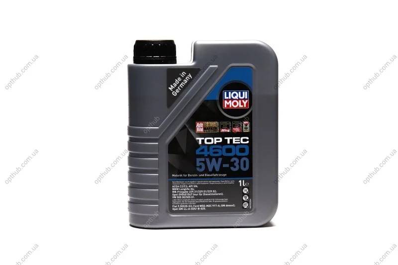 Олива моторна Liqui Moly TOP TEC 4600 5W-30 (Каністра 1л) LIQUI MOLY 8032 (фото 1)