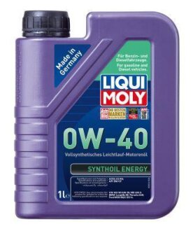 Моторное масло SYNTHOIL ENERGY 0W-40 1 л LIQUI MOLY 9514