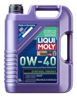 Моторное масло SYNTHOIL ENERGY 0W-40 5 л LIQUI MOLY 9515