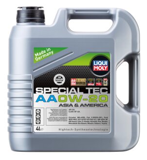 Олива моторна Special Tec AA 0W-20 4л СИНТ МОТ МАСЛО - SPECIAL TEC AA 0W-20 4Л -ua LIQUI MOLY 9705