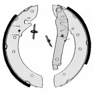 Колодки тормозные барабанные SAMKO/ LPR 04740