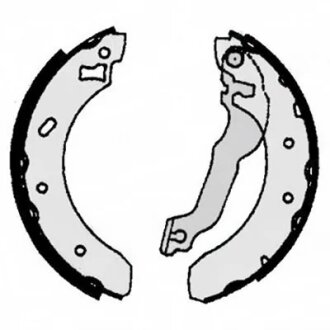 Колодки гальмівні барабанні (комплект 4 шт) LPR 06770