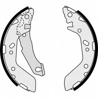 Колодки гальмівні барабанні (комплект 4 шт) LPR 08480