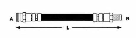 Шланг гальмівний LPR 6T47966