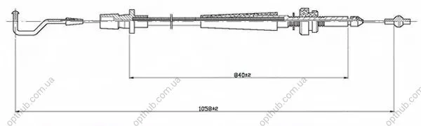 Трос акселератора SEAT TOLEDO I (1L)SEAT TOLEDO   (1L)VW ATLANTIC I (16)VW CARIBE I (17)VW GOLF I (17)V LPR C0003A (фото 1)