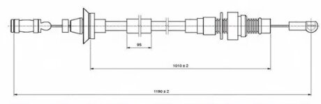 Трос акселератора FIAT DUCATO / (230)FIAT DUCATO АВТОБУС (230)DUCATO ФУРГОН (230L) LPR C0005A