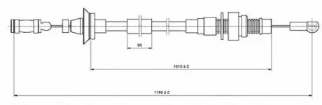Трос акселератора FIAT DUCATO / (230)FIAT DUCATO АВТОБУС (230)DUCATO ФУРГОН (230L) LPR C0005A