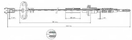 Трос сцепления CHEVROLET MATIZ (M200, M250)CHEVROLET SPARKCHEVROLET SPARK (M200, M250)DAEWOO MATIZ (KLY LPR C0035C