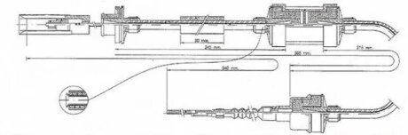 Трос зчеплення FIAT BRAVA (182)FIAT BRAVO I (182)FIAT MAREA (185)MAREA WEEKEND (185) -ua LPR C0045C