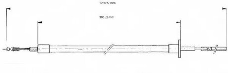 Трос зчеплення LPR C0052C