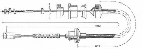 Трос сцепления LPR C0057C