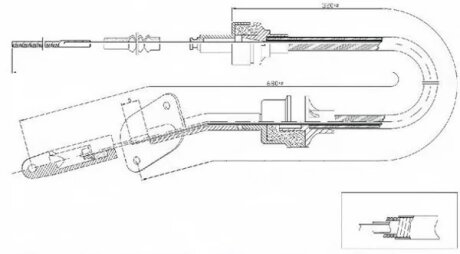 Трос зчеплення FIAT FIORINO PICK UP (146)FIORINO ФУРГОН (146) -ua LPR C0064C