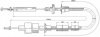 Трос зчеплення FORD MONDEO I (GBP)FORD MONDEO I CLIPPER (BNP)FORD MONDEO I RURAL (BNP)FORD MONDEO I (G -ua LPR C0085C (фото 1)